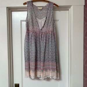 Maeve Floral Sleeveless Mini Dress